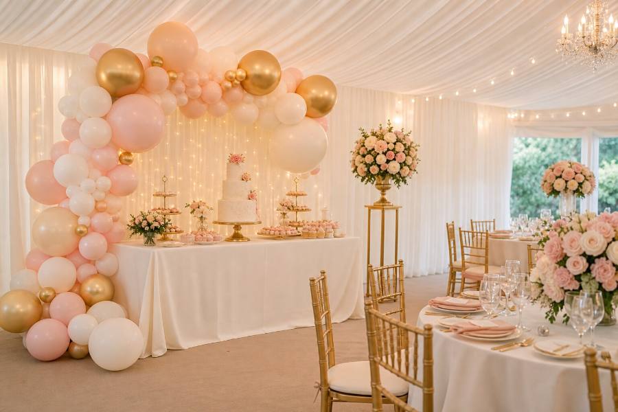 Birthday party marquee